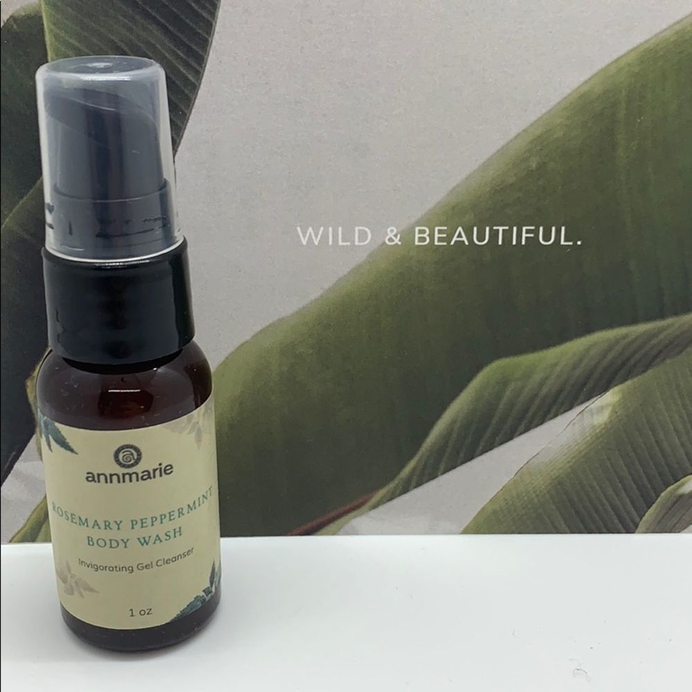 NWT AnnMarie Rosemary Peppermint Body Wash- Travel